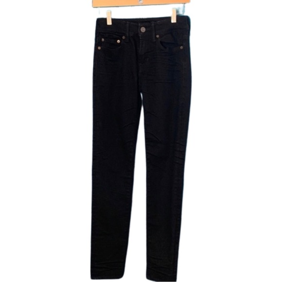 American Eagle Women Black Ne(X)T Level Skinny Jean (26x30) - Picture 2 of 6